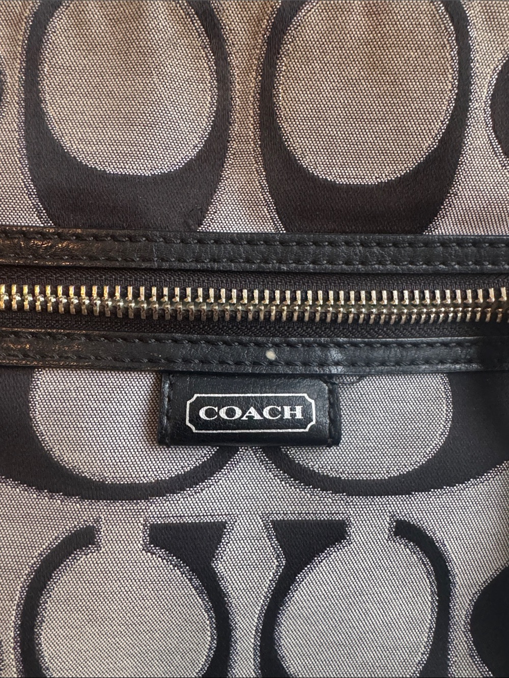 Coach Crossbody Bag in Black and silver Signature Print style#F23913 - Picture 2 of 7